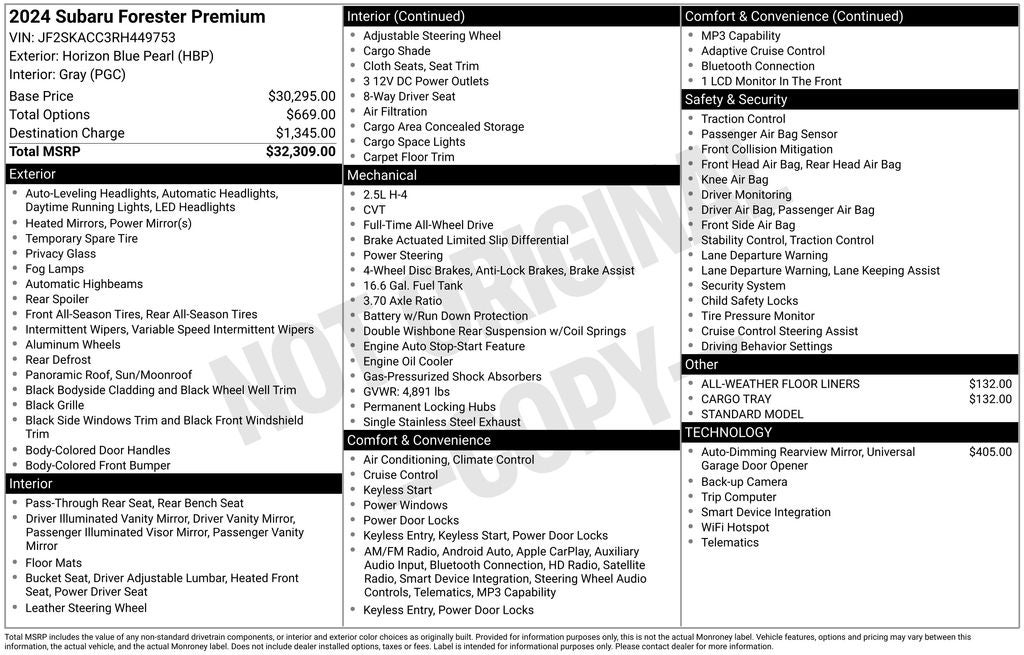 2024 Subaru Forester Premium