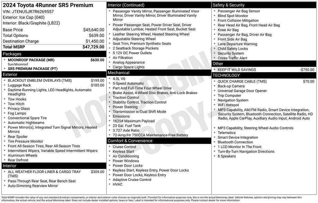 2024 Toyota 4Runner SR5 Premium