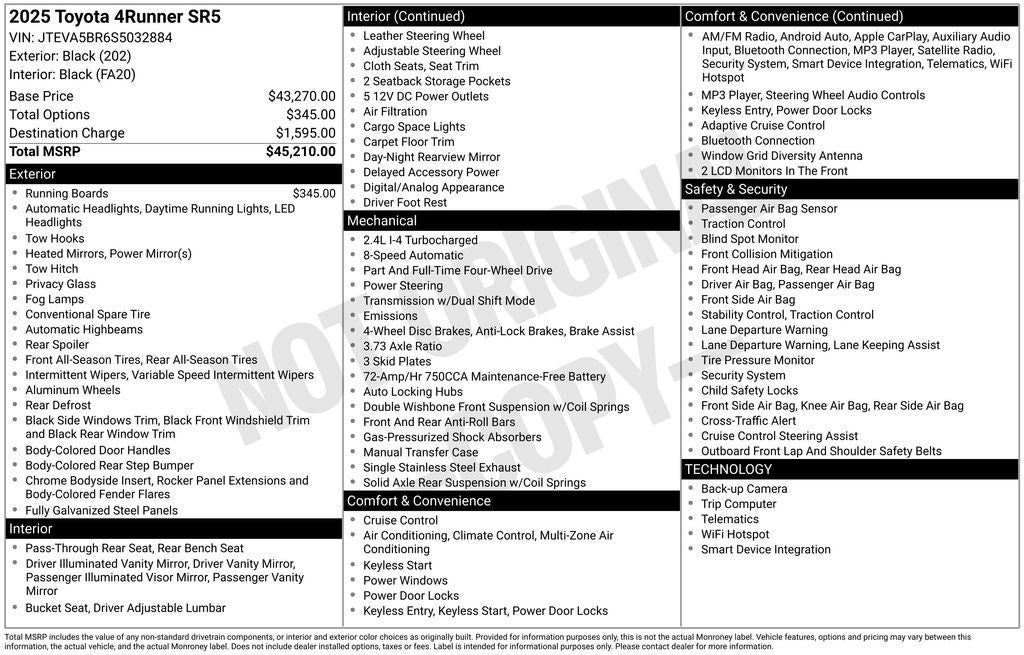 2025 Toyota 4Runner SR5