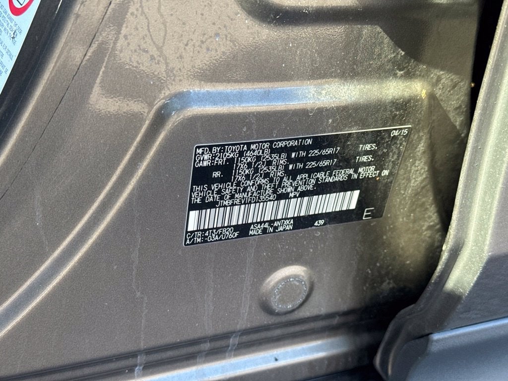 2015 Toyota RAV4 LE