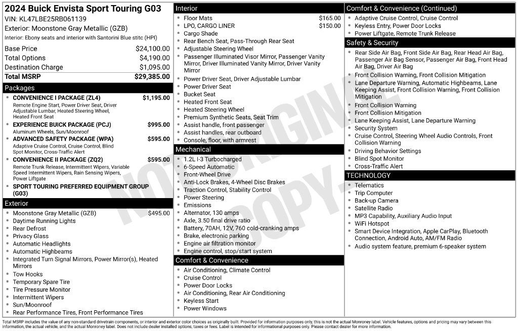 2024 Buick Envista Sport Touring