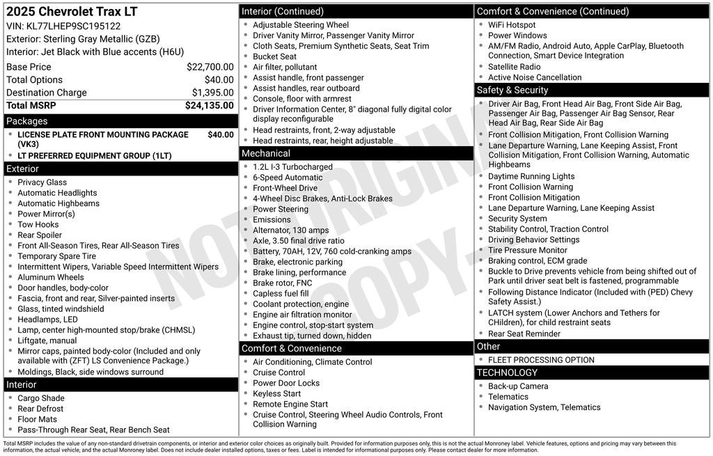 2025 Chevrolet Trax LT