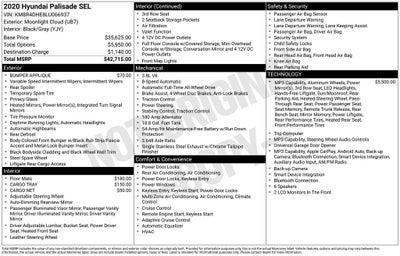 2020 Hyundai Palisade SEL
