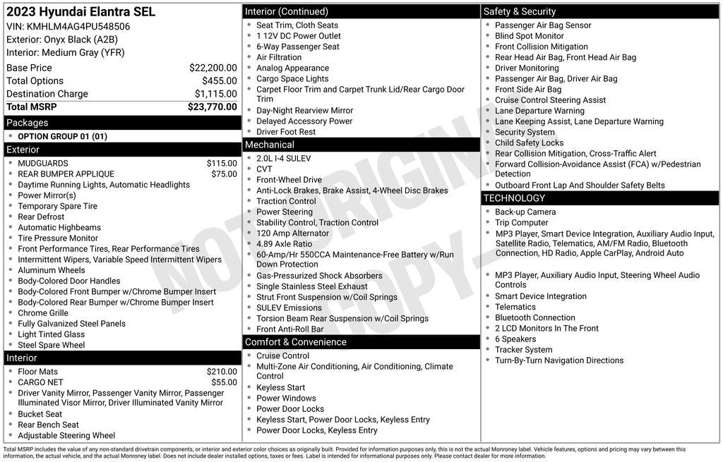 2023 Hyundai Elantra SEL