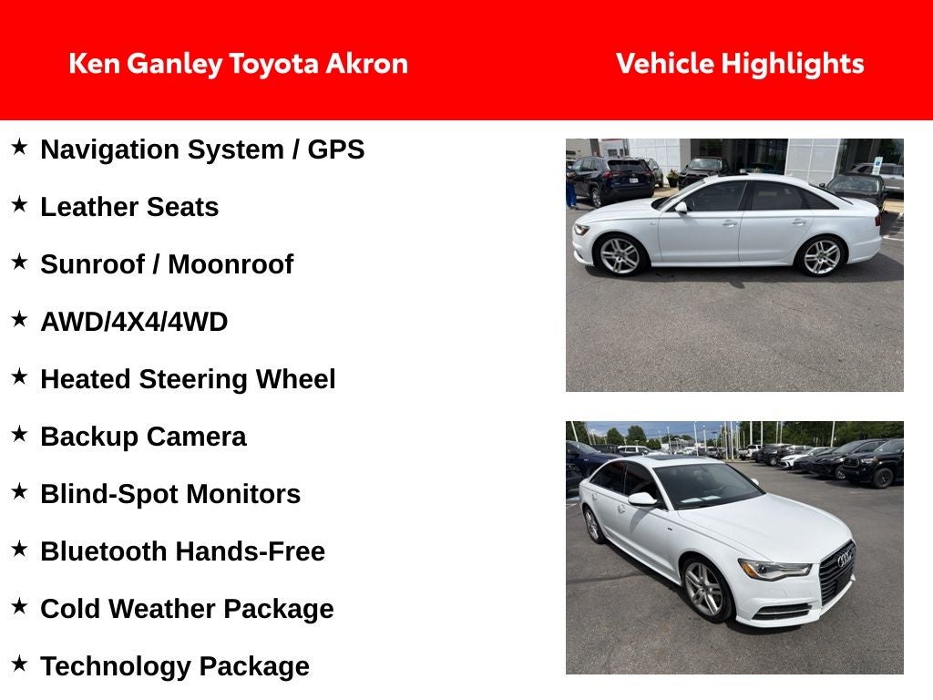 2016 Audi A6 2.0T Premium Plus quattro