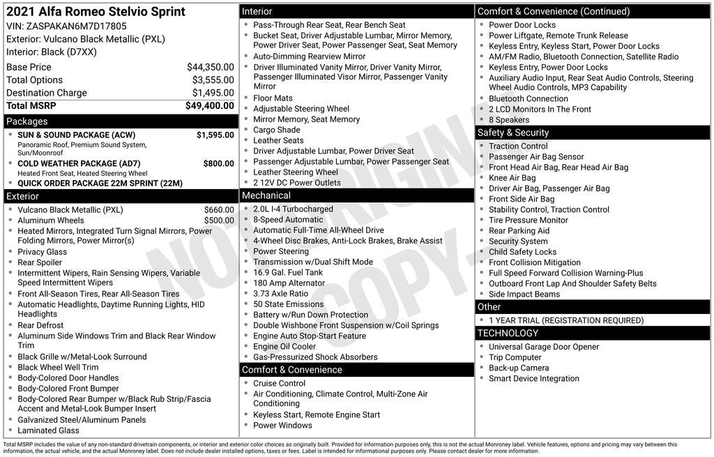 2021 Alfa Romeo Stelvio Sprint