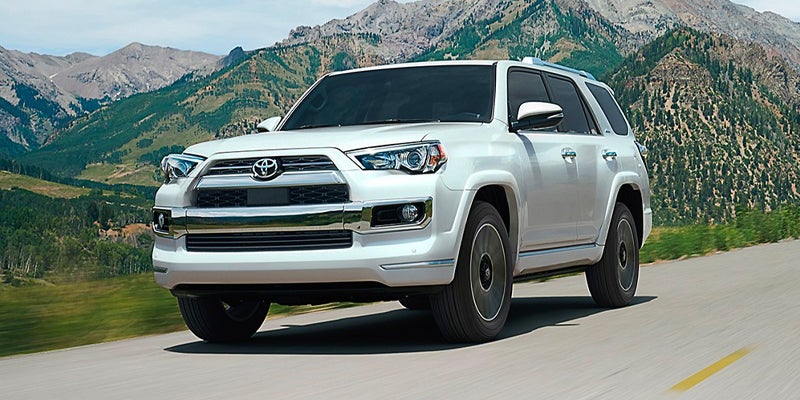 A 2024 Toyota 4Runner on the road in Akron, OH