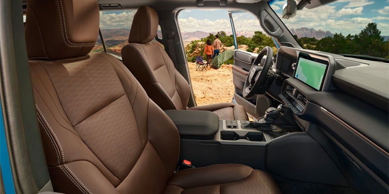 The interior options of the 2024 Toyota Land Cruiser in Akron, OH