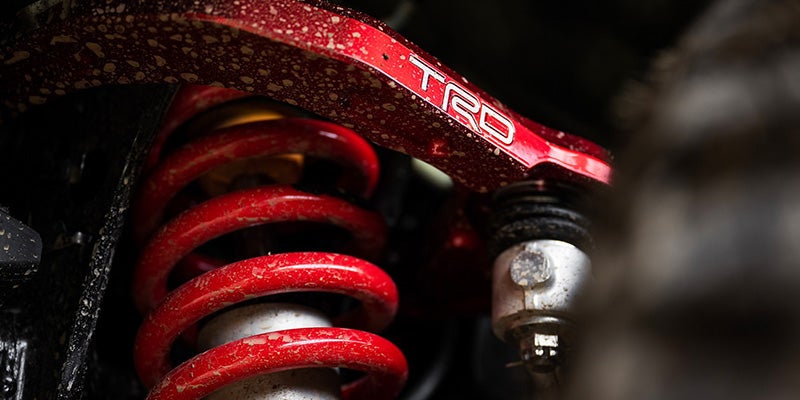 A brake of a 2024 Toyota Tacoma in Akron, OH