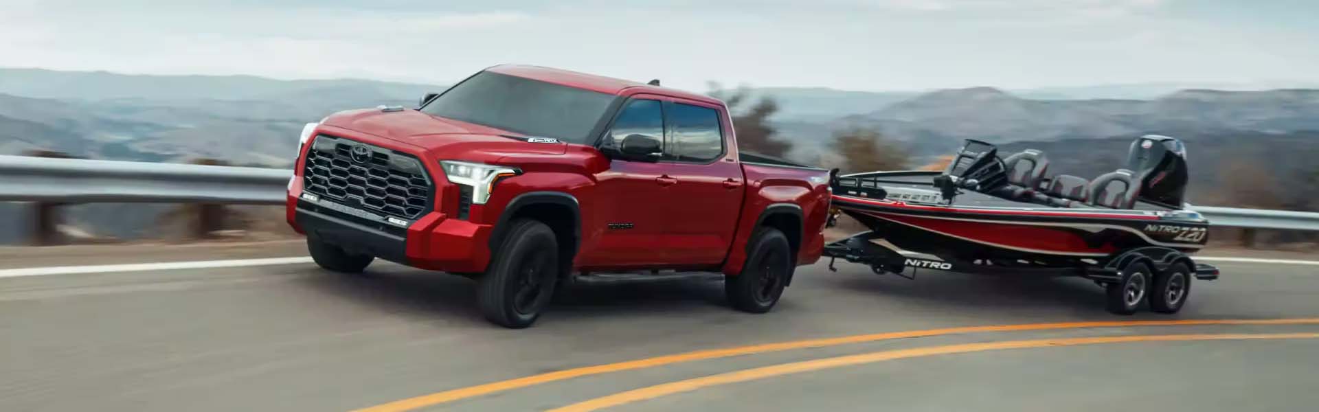 The console of the 2024 Toyota Tundra in Akron, OH