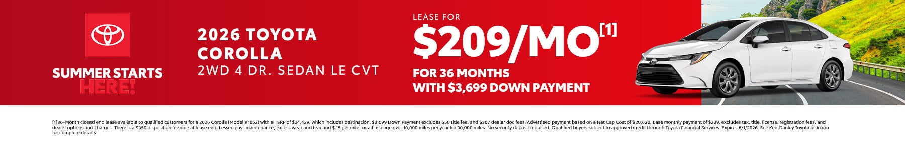 Corolla Offer