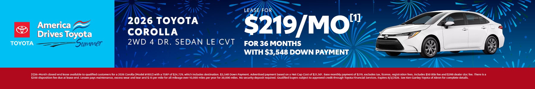 Corolla Offer