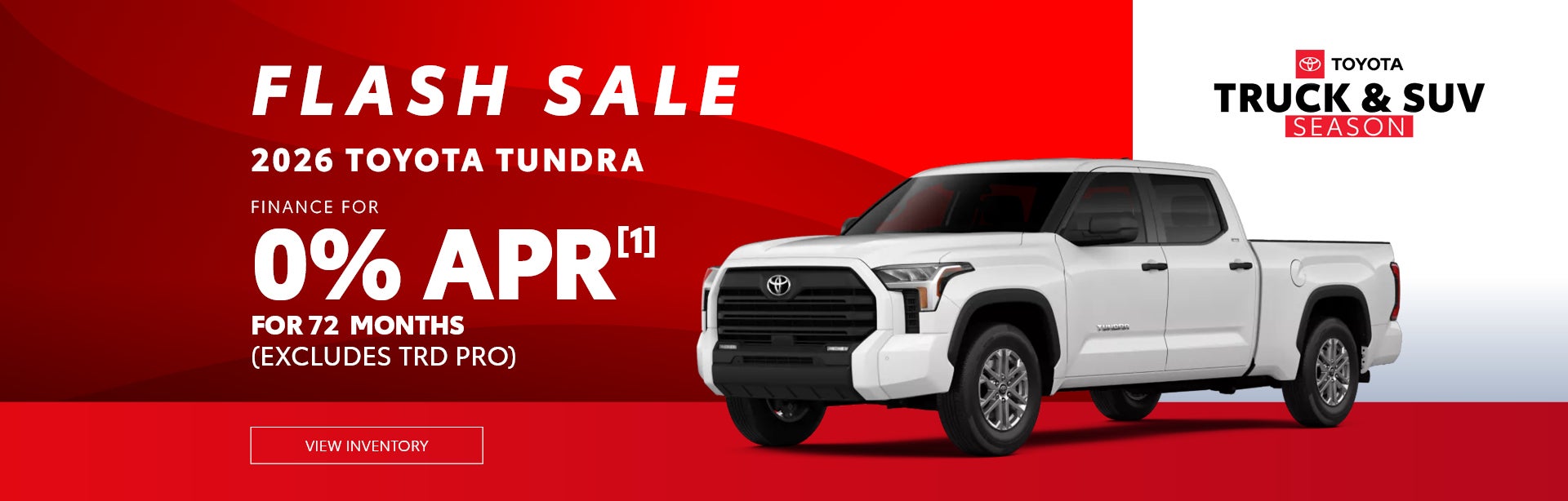 Flash Sale Tundra